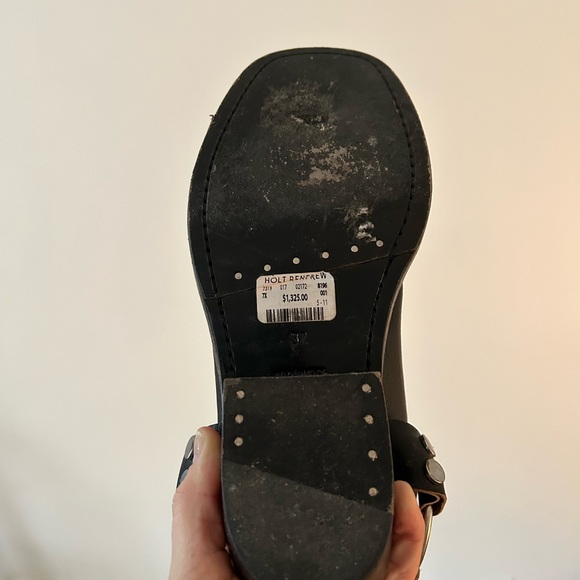 Balenciaga Santiago Distressed Leather Ankle Boots/Mules 37 EU/ 7 US - Picture 2 of 7